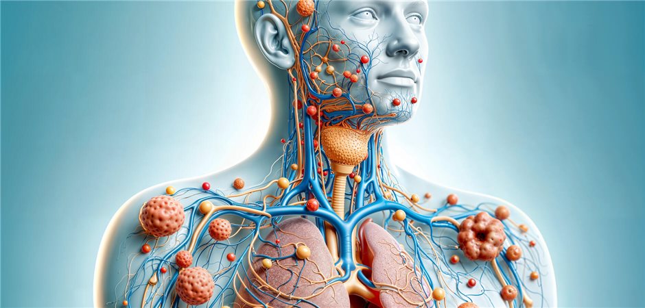 Lymphsystem des Menschen