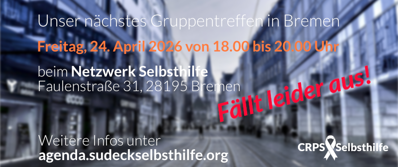 Absage Gruppentreffen