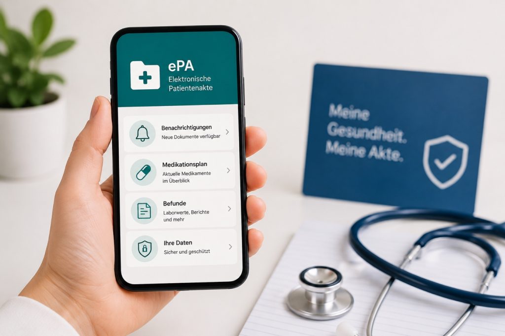 elektronische Patientenakte auf dem Handy